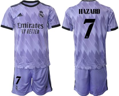 Moški Nogometni dresi kompleti Real Madrid Gostujoči 2023 HAZARD 7