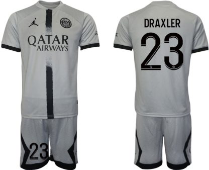 Moški Nogometni dresi Paris Saint-Germain PSG Gostujoči 2023 Kratek Rokav + Kratke hlače DRAXLER 23