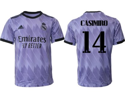 Moški Nogometni dresi Real Madrid Gostujoči 2023 Kratek Rokav CASIMIRO 14
