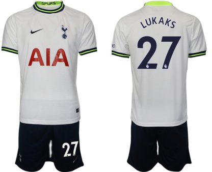 Moški Nogometni dresi Tottenham Hotspur Domači 2023 Kratek Rokav + Kratke hlače LUKAKS 27