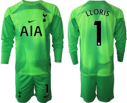 Novo Moški Nogometni dresi Tottenham Hotspur Zelena Vratar Domači 2023 LLORIS 1