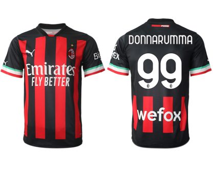 Poceni-Moski-Nogometni-dresi-kompleti-AC-Milan-Domaci-2023-Kratek-Rokav-DONNARUMMA-99