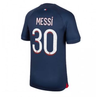 Poceni-Moski-Nogometni-dresi-kompleti-Paris-Saint-Germain-PSG-Domaci-23-24-Kratek-Rokav-Lionel-Messi-30