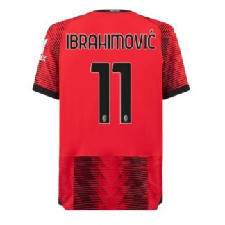 Poceni-Moski-nogometni-dresi-kompleti-AC-Milan-Domaci-2023-24-Kratek-Rokav-Zlatan-Ibrahimovic-11