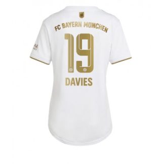 Poceni-Zenski-Nogometni-dresi-kompleti-Bayern-Munich-Gostujoci-2022-23-Kratek-Rokav-Alphonso-Davies-19