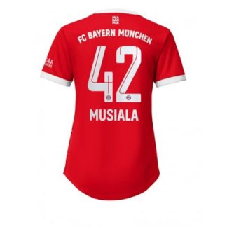 Poceni-Zenski-Nogometni-dresi-kompleti-Bayern-Munich-Gostujoci-2022-23-Kratek-Rokav-Jamal-Musiala-42