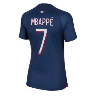 Poceni-Zenski-Nogometni-dresi-kompleti-Paris-Saint-Germain-PSG-Domaci-23-24-Kratek-Rokav-Kylian-Mbappe-7