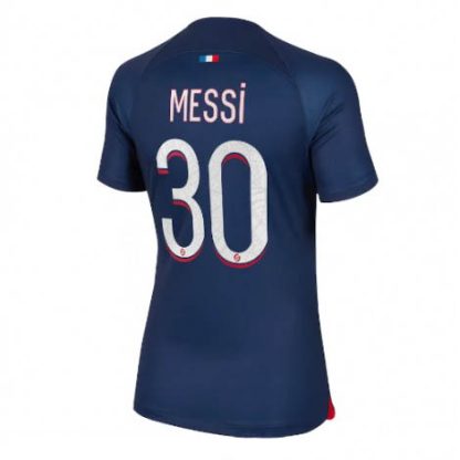 Poceni-Zenski-Nogometni-dresi-kompleti-Paris-Saint-Germain-PSG-Domaci-23-24-Kratek-Rokav-Lionel-Messi-30