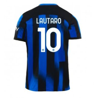 Kupiti-Replika-Moski-Nogometni-dresi-Inter-Milan-Domaci-2023-24-Kratek-Rokav-Lautaro-Martinez-10