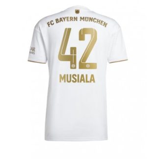 Poceni-Moski-Nogometni-dresi-kompleti-Bayern-Munich-Gostujoci-2022-23-Kratek-rokav-Jamal-Musiala-42