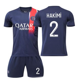 oceni-Moski-Nogometni-dresi-kompleti-Paris-Saint-Germain-PSG-Domaci-dresi-tisk-HAKiMi-2-2023-24