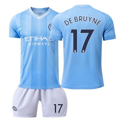 Replika-otroski-Nogometni-dresi-kompleti-Manchester-City-Domaci-2023-24-DE-BRUYNE-17