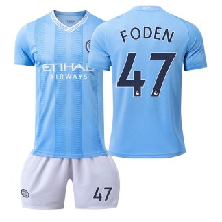 Replika-otroski-Nogometni-dresi-kompleti-Manchester-City-Domaci-2023-24-FODEN-47