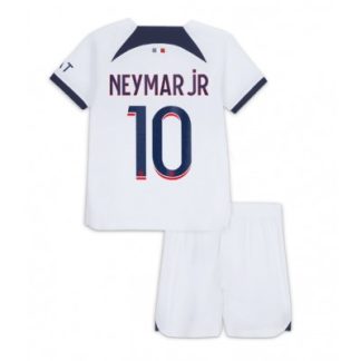 Poceni-Paris-Saint-Germain-Otroski-Nogometni-dresi-kompleti-PSG-Gostujoci-2023-24-Neymar-Jr-10