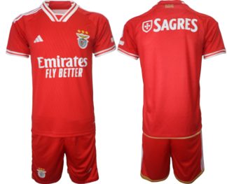 Kupiti-Poceni-Moski-Nogometni-dresi-kompleti-Benfica-Domaci-2023-24-z-lastnim-imenom