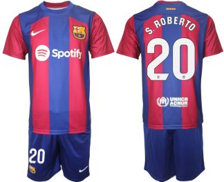 Kupiti-Prodajo-Moski-Nogometni-dresi-komplet-Barcelona-Domaci-2023-24-z-imenom-S.ROBERTO-20