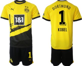 Kupiti-Prodajo-Moski-Nogometni-dresi-kompleti-Borussia-Dortmund-Domaci-2023-24-tisk-KOBEL-1