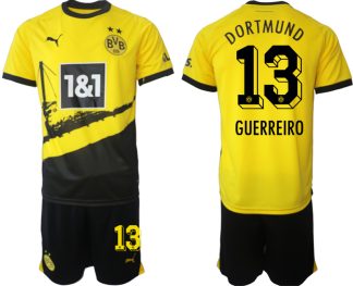 Najcenejsi-Moski-Nogometni-dresi-kompleti-Borussia-Dortmund-Domaci-2023-24-tisk-GUERREIRO-13