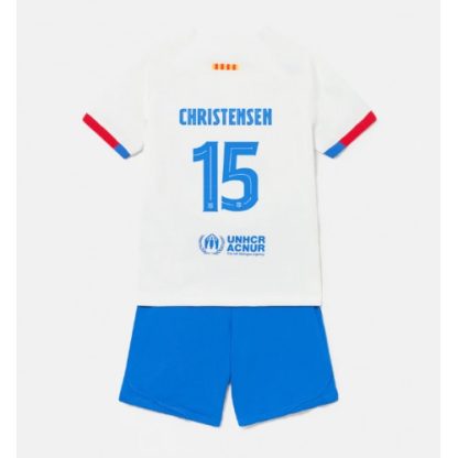 Kupiti-Prodajo-Otroski-Nogometni-dresi-Barcelona-Gostujoci-2023-24-Kratek-Rokav-Kratke-hlace-Andreas-Christensen-15