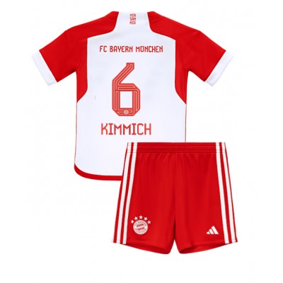 Kupiti-Prodajo-Otroski-Nogometni-dresi-Bayern-Munich-Domaci-2023-2024-Kratek-Rokav-Kratke-hlace-Joshua-Kimmich-6