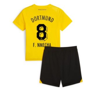 Kupiti-Prodajo-Otroski-Nogometni-dresi-Borussia-Dortmund-Domaci-2023-24-Kratek-Rokav-Kratke-hlace-Felix-Nmecha-8