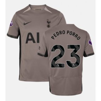 Novo-Poceni-Moski-Nogometni-dresi-Tottenham-Hotspur-Tretji-2023-24-Kratek-Rokav-Pedro-Porro-23