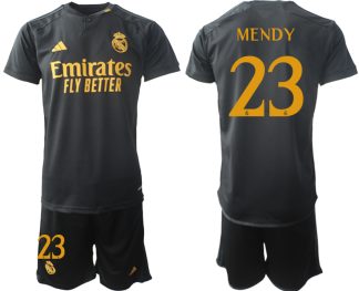 Kupiti-Novo-Moski-Nogometni-dresi-kompleti-Real-Madrid-Tretji-2023-2024-Ferland-Mendy-23