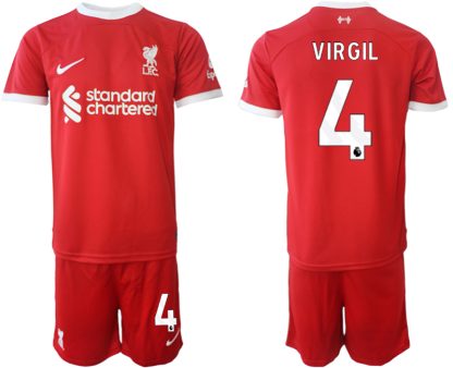 Kupiti-Prodajo-Moski-Nogometni-dresi-Liverpool-Domaci-2023-2024-Kratek-Rokav-Kratke-hlace-Virgil-van-Dijk-4