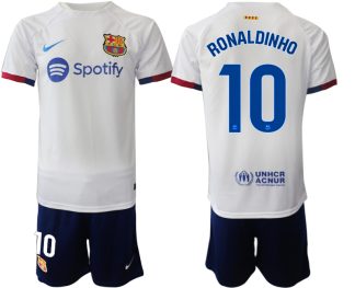 Kupiti-Prodajo-Moski-Nogometni-dresi-kompleti-Barcelona-Gostujoci-2023-24-Ronaldinho-10