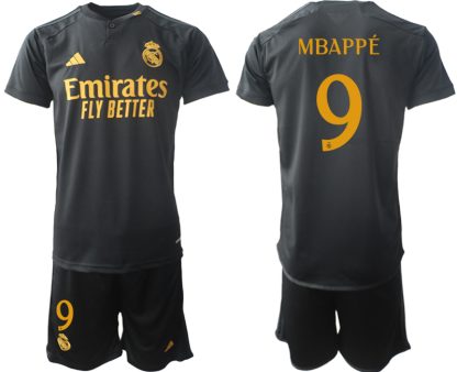 Kupiti-Prodajo-Moski-Nogometni-dresi-kompleti-Real-Madrid-Tretji-2023-24-Kylian-Mbappe-9