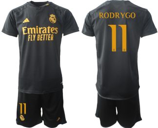 Kupiti-Prodajo-Moski-Nogometni-dresi-kompleti-Real-Madrid-Tretji-2023-24-Rodrygo-11