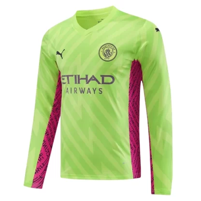 Kupiti-Prodajo-Moski-Nogometni-dresi-diskont-Manchester-City-Vratar-Tretji-2024-25-Dolgi-Rokav