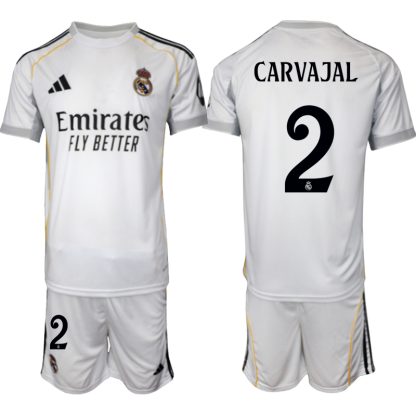 Kupiti-Prodajo-Moski-Nogometni-Dresi-kompleti-Real-Madrid-Domaci-2025-26-Daniel-Carvajal-2-Kratki-rokavi-hlace