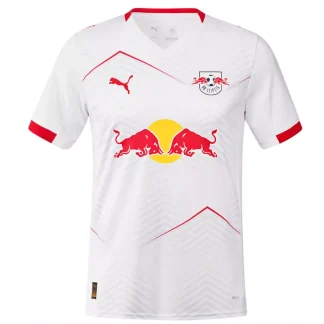 Kupiti-Prodajo-Moski-Nogometni-dresi-RB-Leipzig-Domaci-2025-26-Kratek-Rokav.