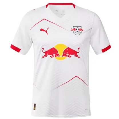 Kupiti-Prodajo-Moski-Nogometni-dresi-RB-Leipzig-Domaci-2025-26-Kratek-Rokav.