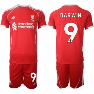 Kupiti-Prodajo-Nogometni-dresi-Liverpool-Domaci-2025-26-Darwin-Nunez-9-Kratek-Rokav-Kratke-hlace