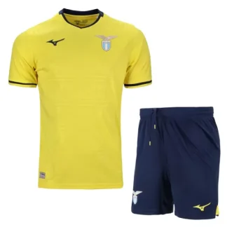 Kupiti-Prodajo-Otroski-Nogometni-Dresi-Kompleti-za-otroke-Lazio-Gostujoci-2024-25-rumena