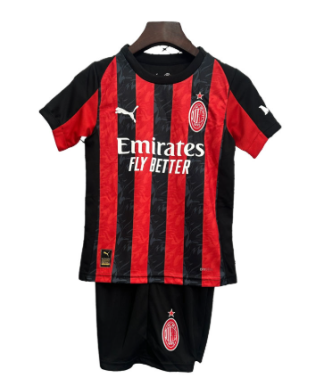 Kupiti-Prodajo-Otroski-Nogometni-Dresi-komplet-AC-Milan-Domaci-2025-26