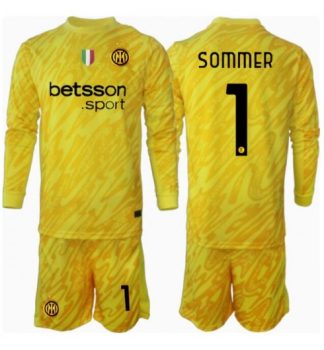 Kupiti-Prodajo-Otroski-Nogometni-dresi-Inter-Milan-Vratar-Gostujoci-2024-25-Yann-Sommer-1-Dolgi-rokavi-hlace.
