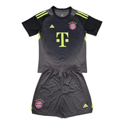 Kupiti-Prodajo-Otroski-Nogometni-dresi-kompleti-FC-Bayern-Munich-Vratar-2025-26-Crna