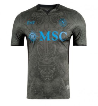 Kupiti-Prodajo-Moski-Nogometni-dresi-SSC-Napoli-Tretji-2024-25-Crna-Kratek-Rokav