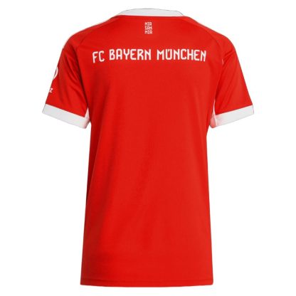 Najcenejsi-Zenski-Nogometni-dresi-FC-Bayern-Munich-Domaci-2025-26-rdeca-Kratek-Rokav