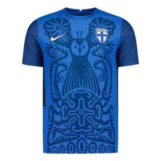 Kupiti-Prodajo-Zenski-Nogometni-dresi-Finska-Gostujoci-Euro-2025-modra-z-lastnim-tiskom
