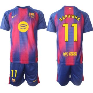 Kupiti-Prodajo-Moski-Nogometni-dresi-komplet-FC-Barcelona-Domaci-2025-26-Raphinha-Belloli-11