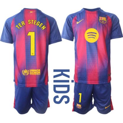 Kupiti-Prodajo-Nogometni-dresi-kompleti-za-otroke-FC-Barcelona-Domaci-2025-26-Marc-Andre-ter-Stegen-1