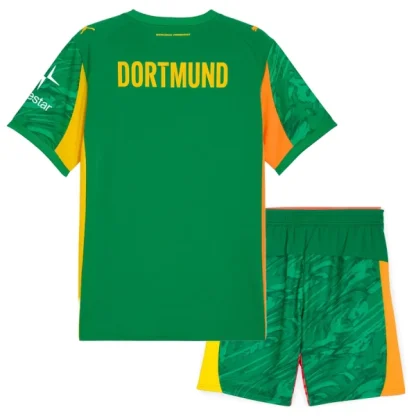 Kupiti-Prodajo-Otroski-Nogometni-Dresi-kompleti-BVB-Borussia-Dortmund-Vratar-2025-26-zelena