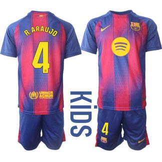 Kupiti-Prodajo-Otroski-dres-kompleti-FC-Barcelona-Domaci-2025-26-Ronald-Araujo-4