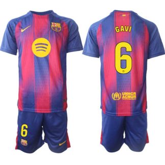 Najcenejsi-Moski-nogometni-dres-kompleti-Paez-Gavi-6-FC-Barcelona-Domaci-2025-26