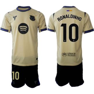 Kupiti-Prodajo-Moski-Nogometni-dresi-FC-Barcelona-Gostujoci-2025-26-Ronaldinho-10-Kratek-Rokav-Kratke-hlace