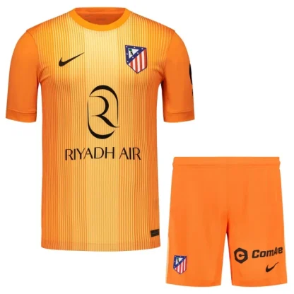 Kupiti-Prodajo-Otroski-Nogometni-Dresi-kompleti-Atletico-Madrid-Vratar-2025-26